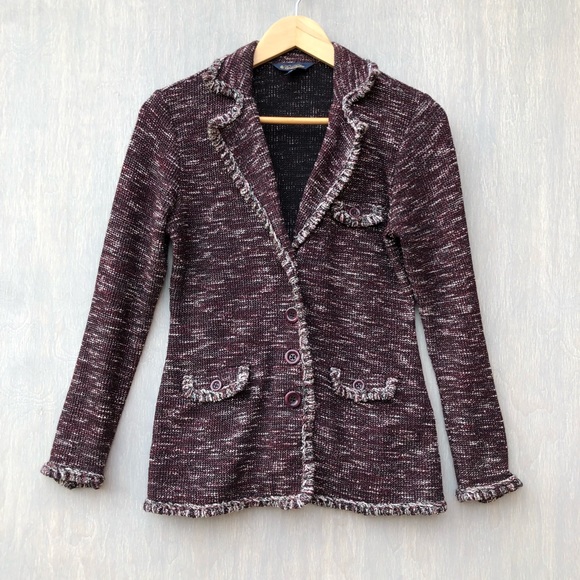 Brooks Brothers Jackets & Blazers - Brooks Brothers tweed sweater knit blazer S